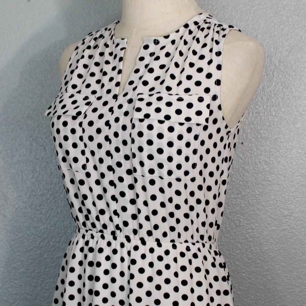 Adorable Monteau Polka Dot Midi Dress Size S - Picture 5 of 12